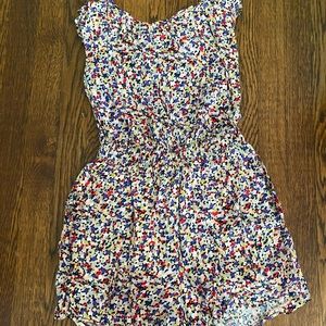 BCBGeneration open back floral romper XS